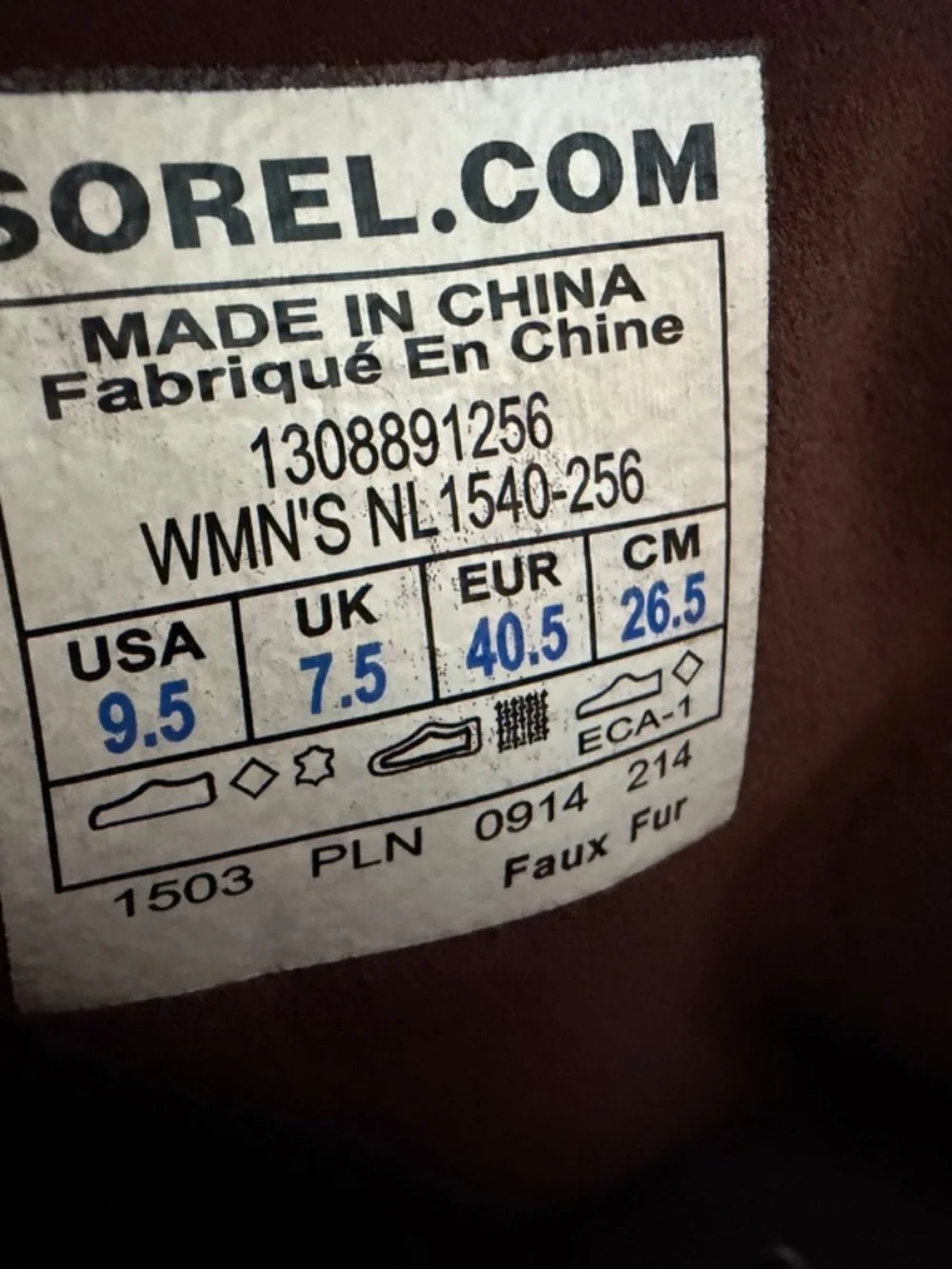 Sorel Joan of Arctic Winter Boots Womens 9.5 Brown Waterproof Faux Fur NL1540